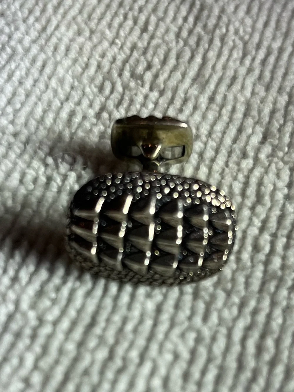 Single/Replacement David Yurman Alligator Motif 925 sterling and 750 gold